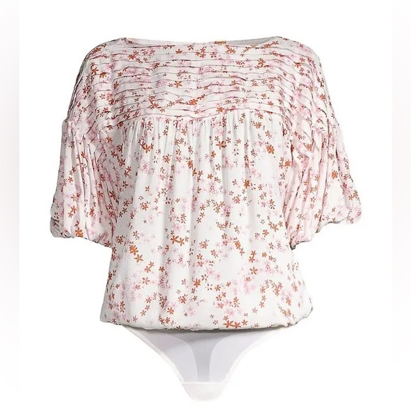 FREE PEOPLE Dessa Woven Floral Bodysuit S - Picture 2 of 12